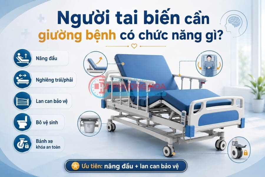 Giường bệnh nhân cho người tai biến